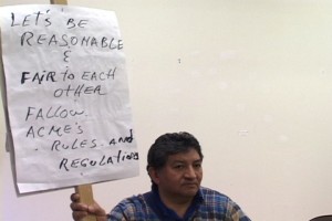 Roberto pleads for peace among the residents
